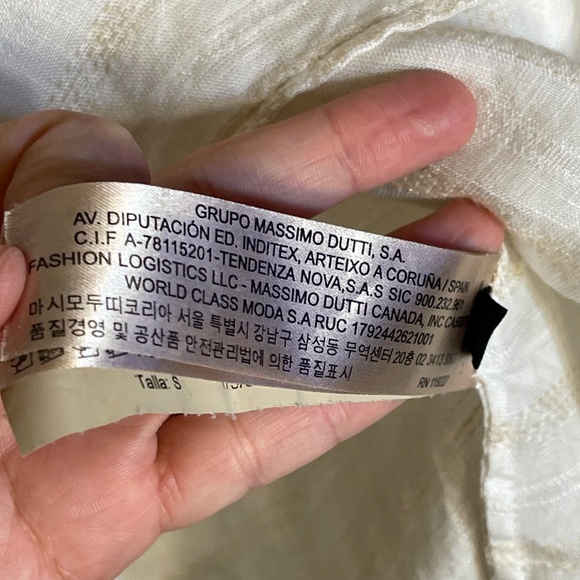 Massimo Dutti Cream Button-Up Blouse - Picture 6 of 9